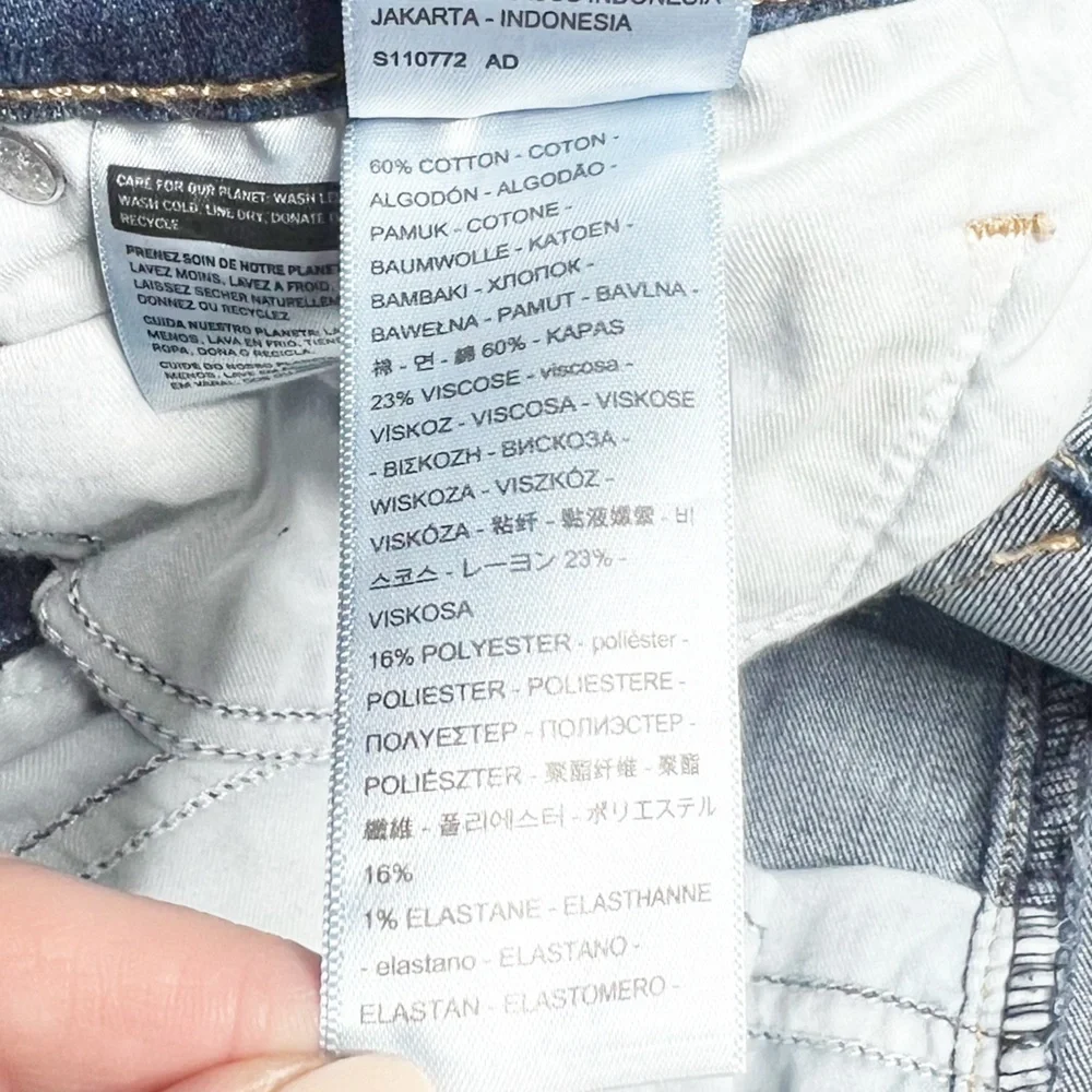 NWT Levi's Women's 721 High Rise Skinny Jeans Blue Stretch‎ Denim Size 28